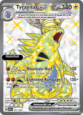 Tyranitar ex - 211/197