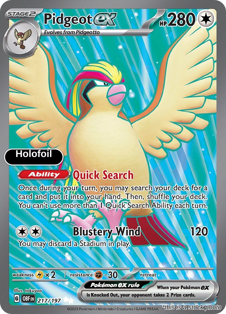 Pidgeot ex - 217/197