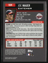Joe Mauer 2006 Bowman Gold #164