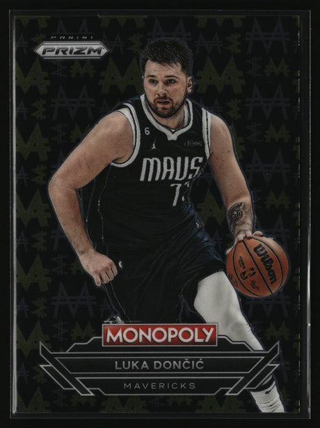 Luka Doncic 2023-24 Panini Prizm Monopoly Millionaire Black #B8