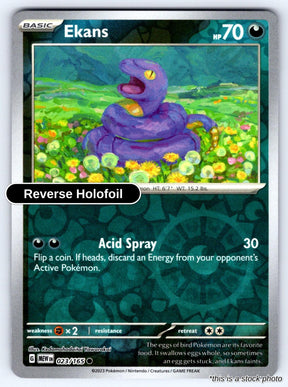 Ekans - 023/165 - [MEW - SV: Scarlet & Violet 151] - Reverse Holofoil