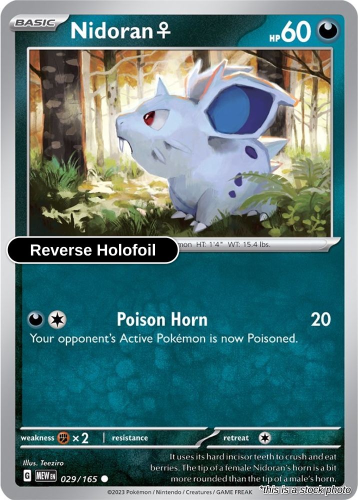 Nidoran F - 029/165 - [MEW - SV: Scarlet & Violet 151] - Reverse Holofoil