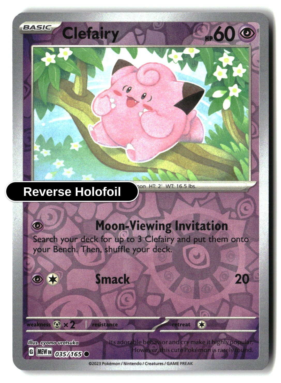 Clefairy - 035/165 - [MEW - SV: Scarlet & Violet 151] - Reverse Holofoil
