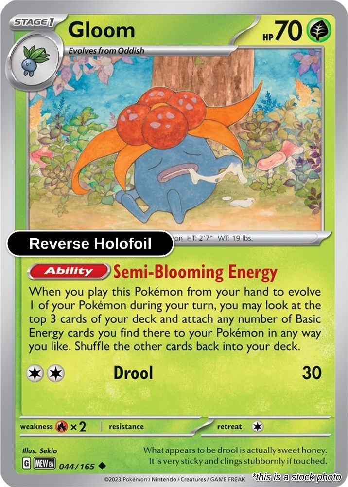 Gloom - 044/165 - [MEW - SV: Scarlet & Violet 151] - Reverse Holofoil