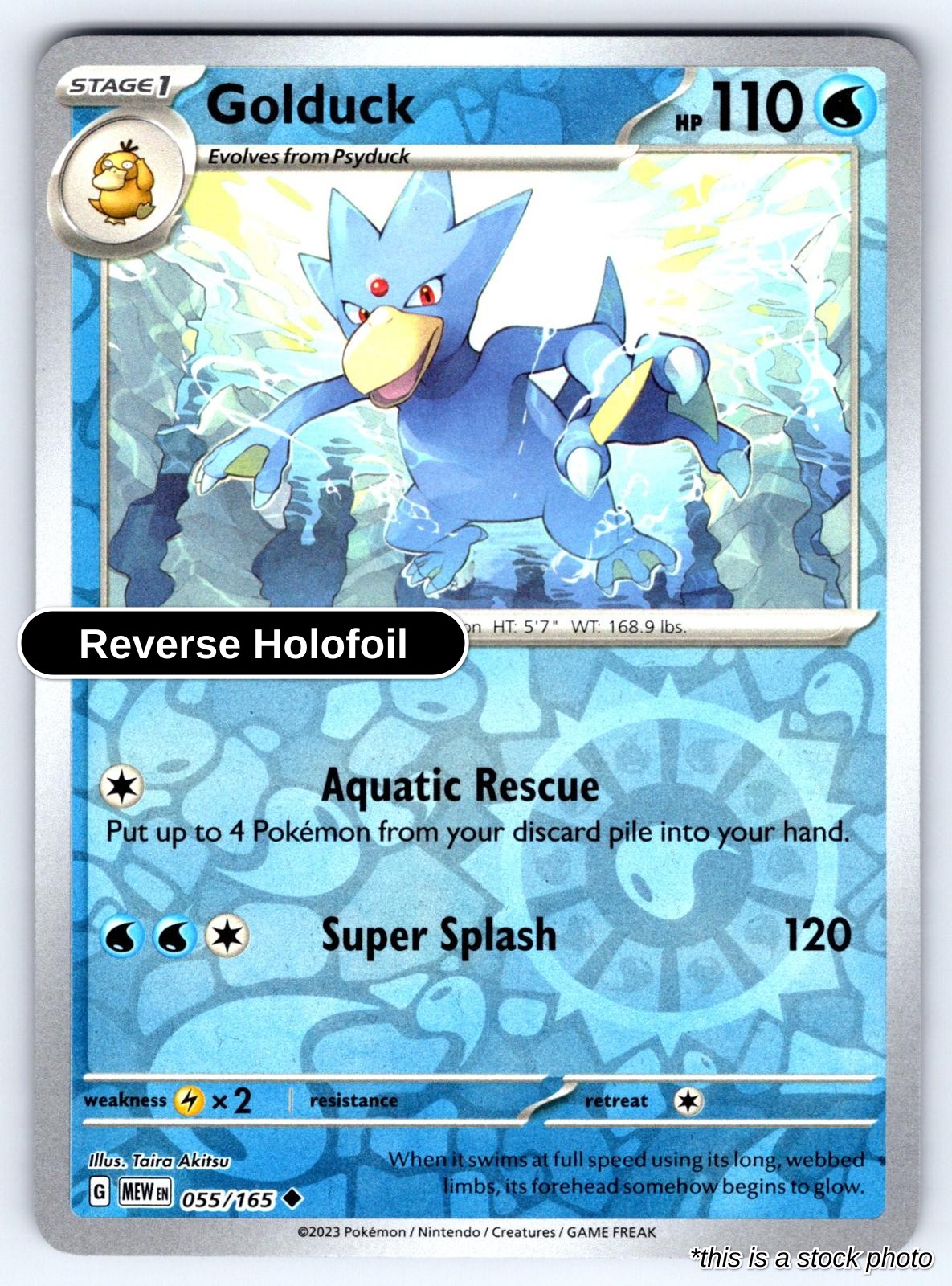 Golduck - 055/165 - [MEW - SV: Scarlet & Violet 151] - Reverse Holofoil