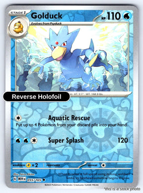 Golduck - 055/165 - [MEW - SV: Scarlet & Violet 151] - Reverse Holofoil
