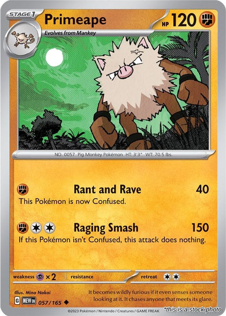 Primeape - 057/165 - [MEW - SV: Scarlet & Violet 151]