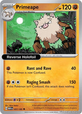Primeape - 057/165 - [MEW - SV: Scarlet & Violet 151] - Reverse Holofoil