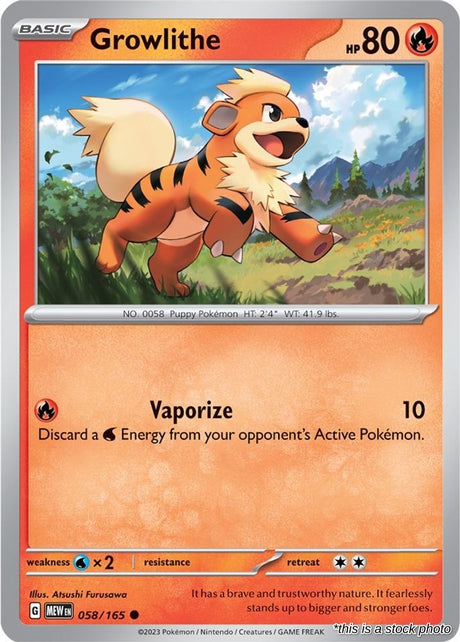 Growlithe - 058/165 - [MEW - SV: Scarlet & Violet 151]