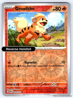 Growlithe - 058/165 - [MEW - SV: Scarlet & Violet 151] - Reverse Holofoil