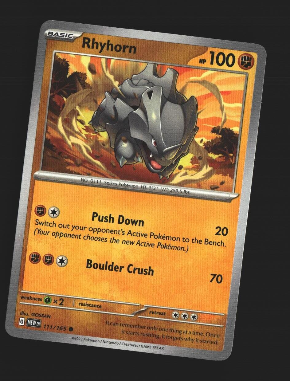 Rhyhorn - 111/165 - [MEW - SV: Scarlet & Violet 151]