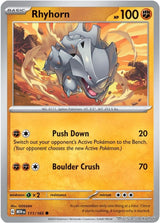 Rhyhorn - 111/165 - [MEW - SV: Scarlet & Violet 151]