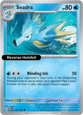 Seadra - 117/165 - [MEW - SV: Scarlet & Violet 151] - Reverse Holofoil