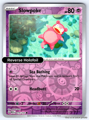 Slowpoke - 079/165 - [MEW - SV: Scarlet & Violet 151] - Reverse Holofoil