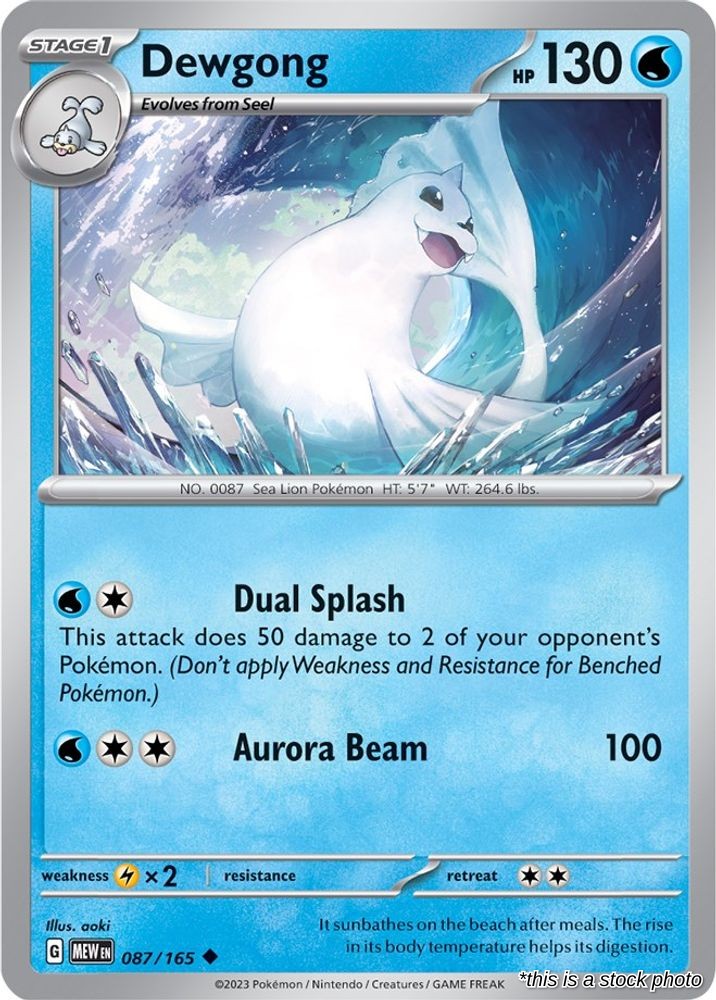 Dewgong - 087/165 - [MEW - SV: Scarlet & Violet 151]