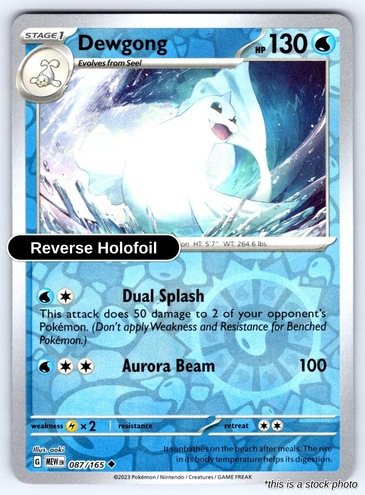 Dewgong - 087/165 - [MEW - SV: Scarlet & Violet 151] - Reverse Holofoil