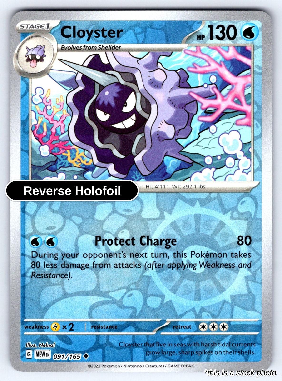 Cloyster - 091/165 - [MEW - SV: Scarlet & Violet 151] - Reverse Holofoil