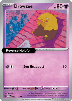 Drowzee - 096/165 - [MEW - SV: Scarlet & Violet 151] - Reverse Holofoil