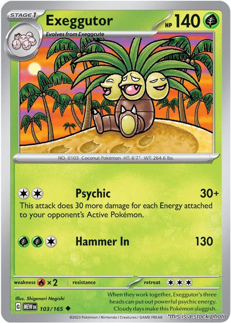 Exeggutor - 103/165 - [MEW - SV: Scarlet & Violet 151]