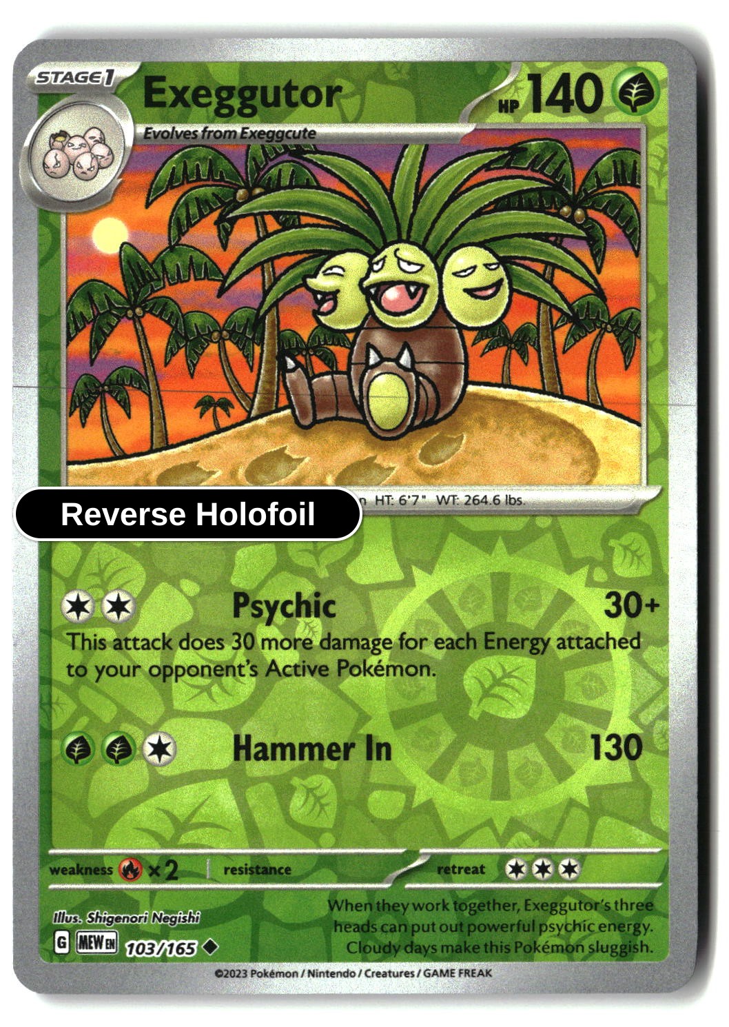 Exeggutor - 103/165 - [MEW - SV: Scarlet & Violet 151] - Reverse Holofoil