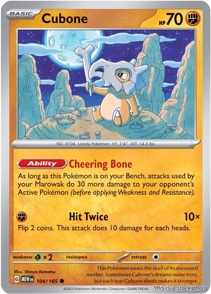 Cubone - 104/165 - [MEW - SV: Scarlet & Violet 151]