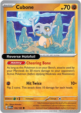 Cubone - 104/165 - [MEW - SV: Scarlet & Violet 151] - Reverse Holofoil