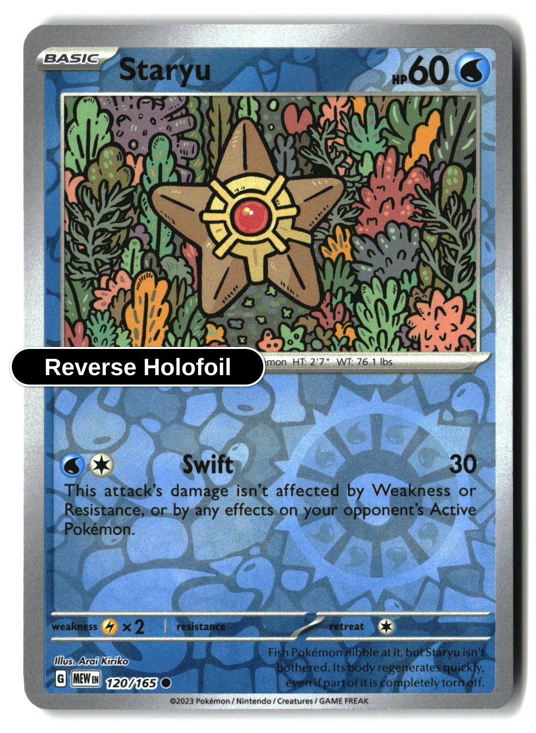 Staryu - 120/165 - [MEW - SV: Scarlet & Violet 151] - Reverse Holofoil