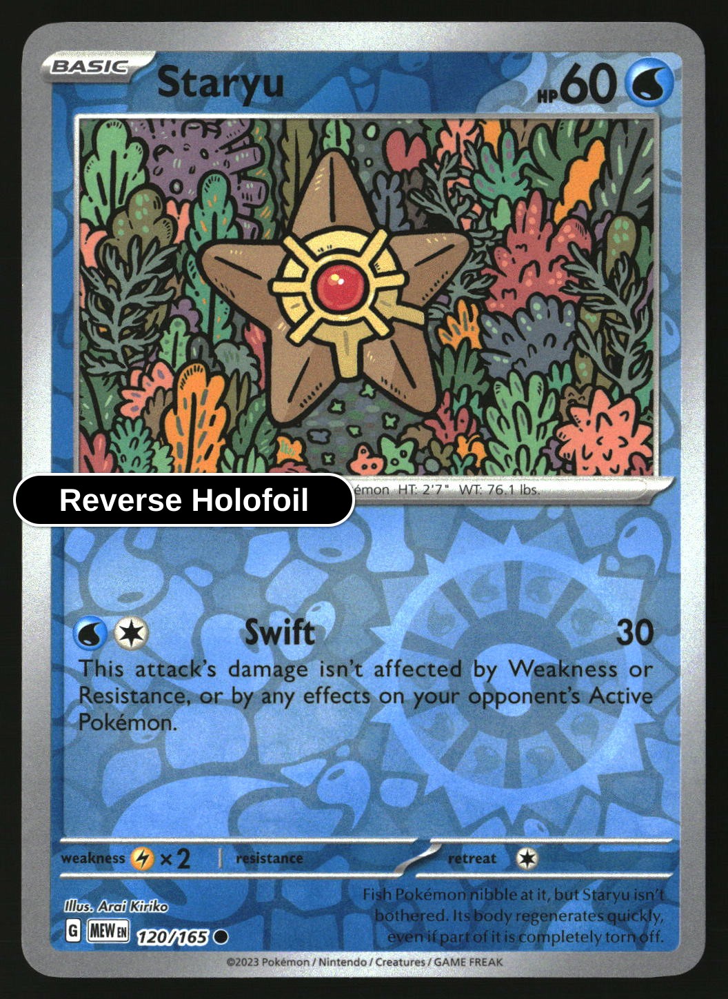 Staryu - 120/165 - [MEW - SV: Scarlet & Violet 151] - Reverse Holofoil