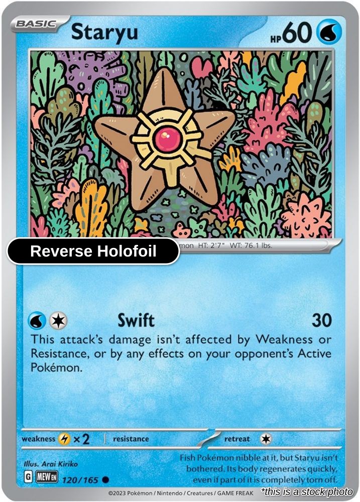 Staryu - 120/165 - [MEW - SV: Scarlet & Violet 151] - Reverse Holofoil