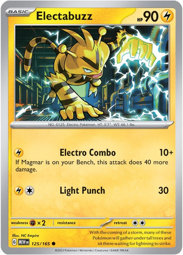 Image for Electabuzz (125/165) (SV: Scarlet & Violet 151) - Pokemon