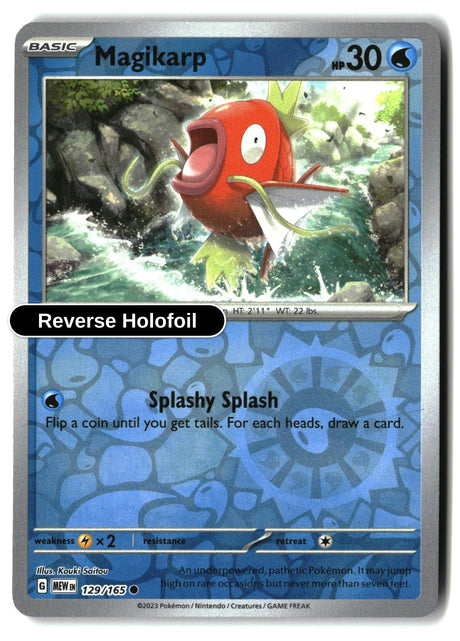 Magikarp - 129/165 - [MEW - SV: Scarlet & Violet 151] - Reverse Holofoil