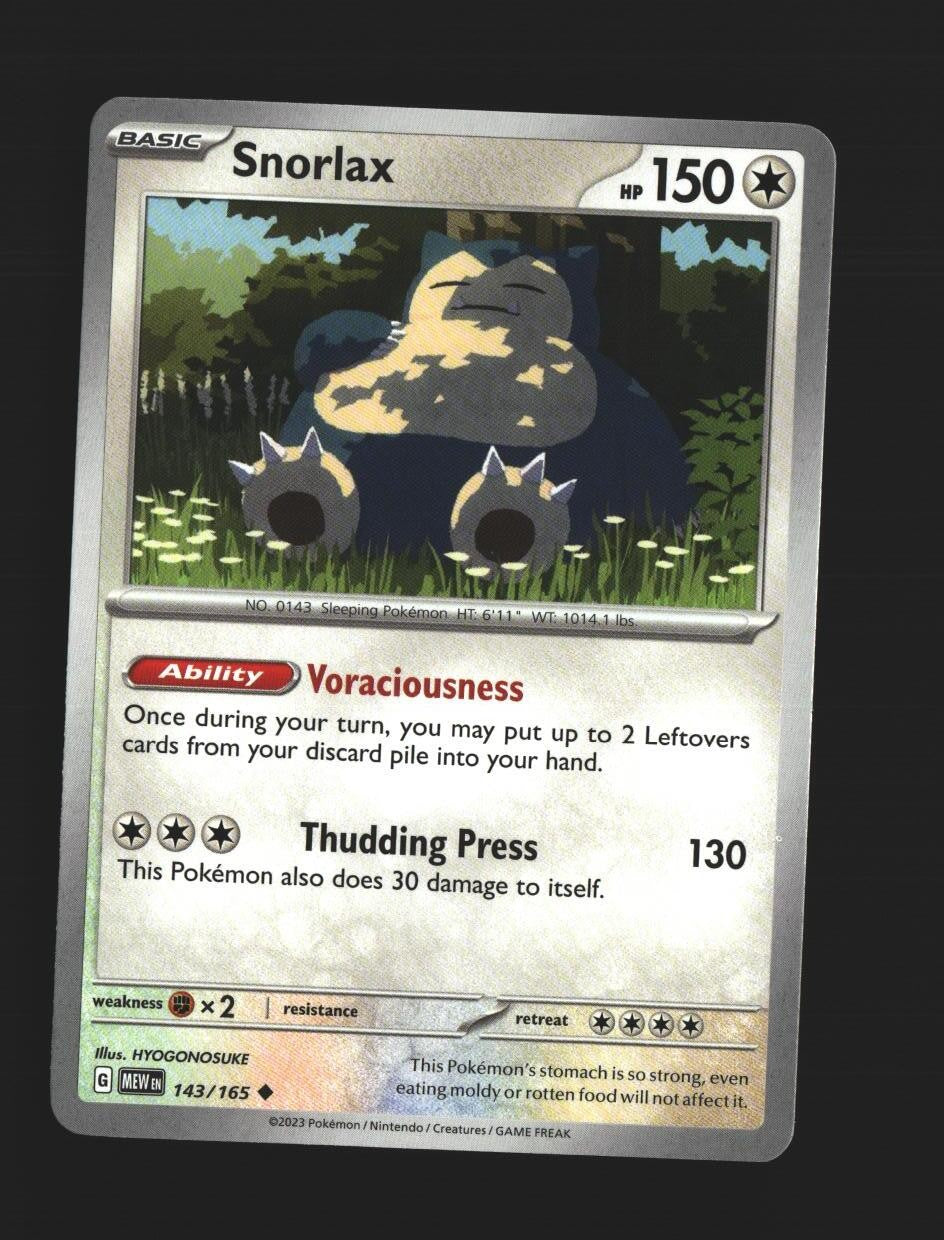 Snorlax - 143/165 - [MEW - SV: Scarlet & Violet 151]