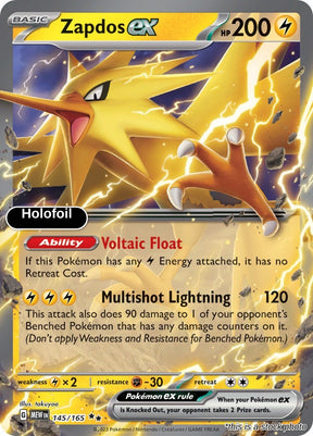 Zapdos ex - 145/165