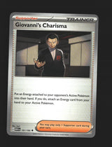 Giovanni's Charisma - 161/165 - [MEW - SV: Scarlet & Violet 151]