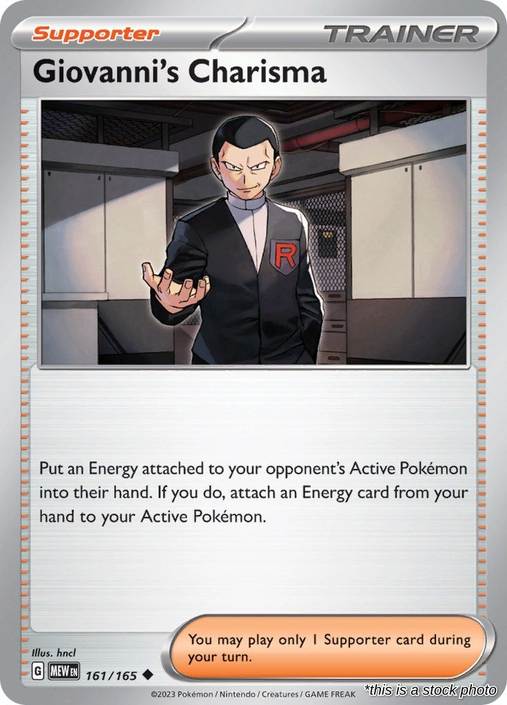 Giovanni's Charisma - 161/165 - [MEW - SV: Scarlet & Violet 151]