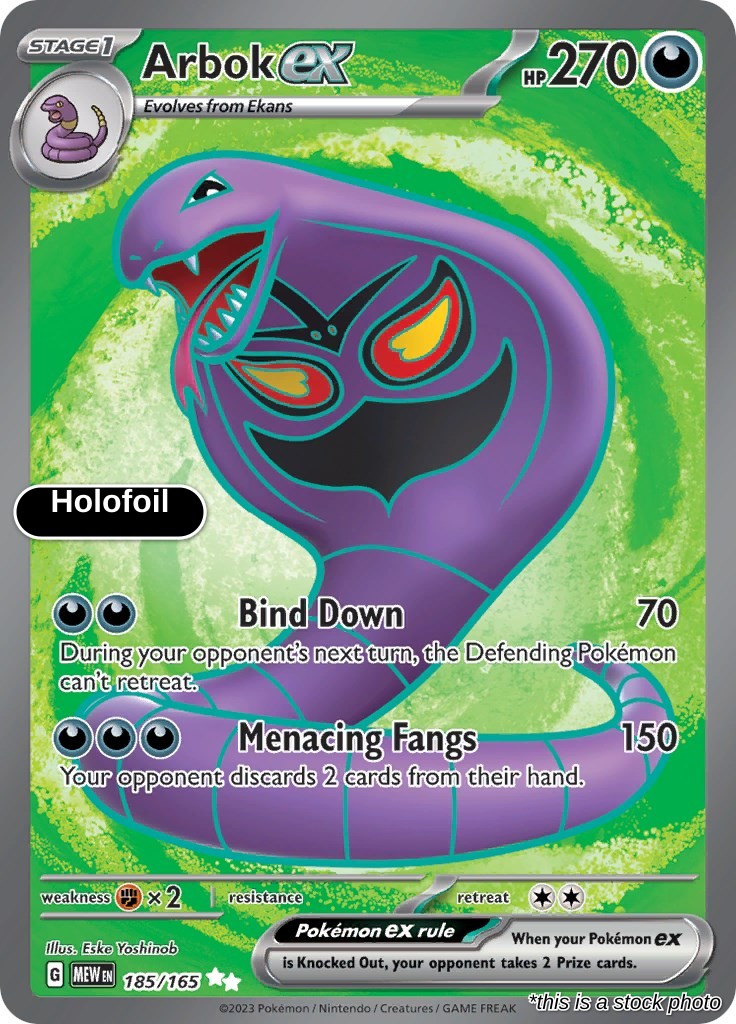 Arbok ex - 185/165