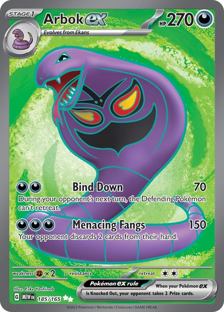 Arbok ex - 185/165 (185/165) [SV: Scarlet & Violet 151]