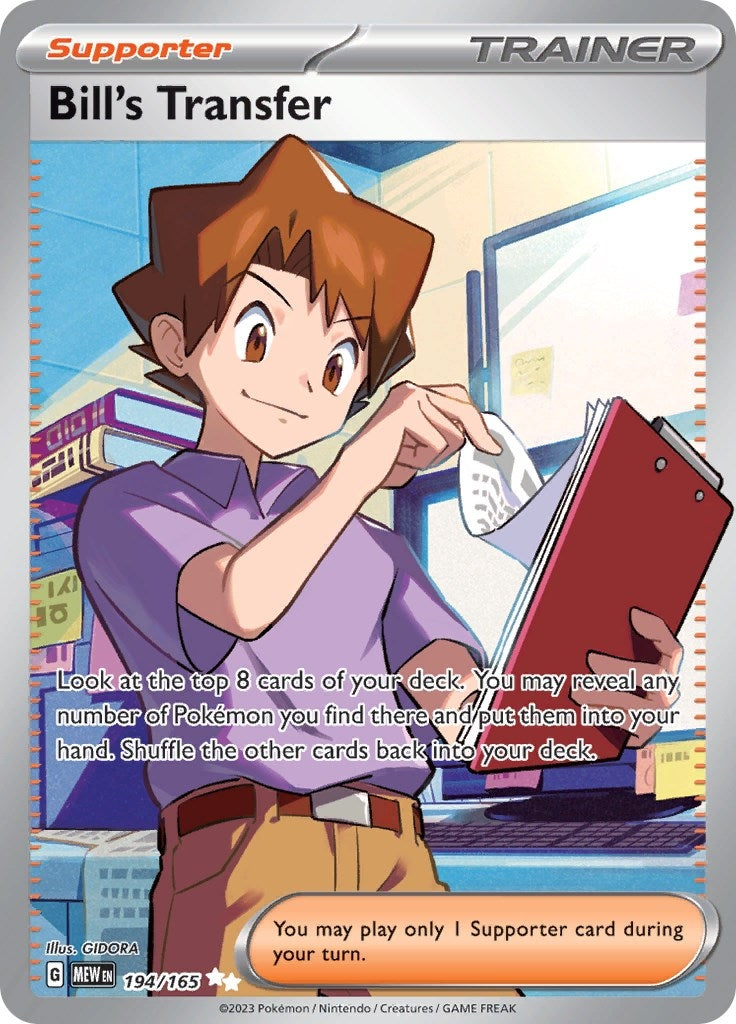 Bill's Transfer - 194/165 (194/165) [SV: Scarlet & Violet 151]