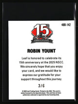 Robin Yount 2025 Leaf 1948 Base Lazer Green #48B-142 #/6