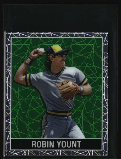 Robin Yount 2025 Leaf 1948 Base Lazer Green #48B-142 #/6