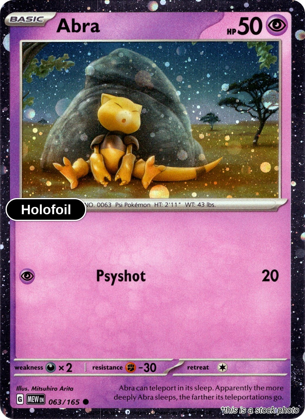 Abra - 063/165 (Cosmos Holo)