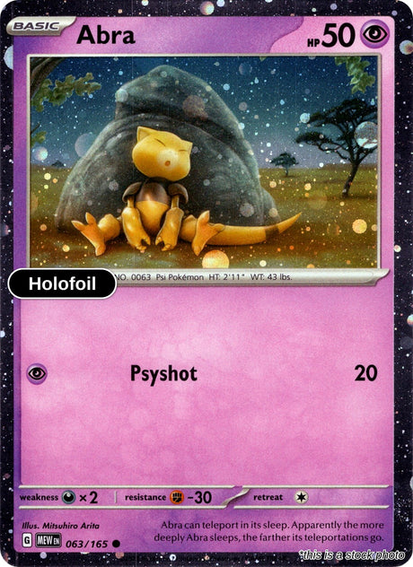Abra - 063/165 (Cosmos Holo)