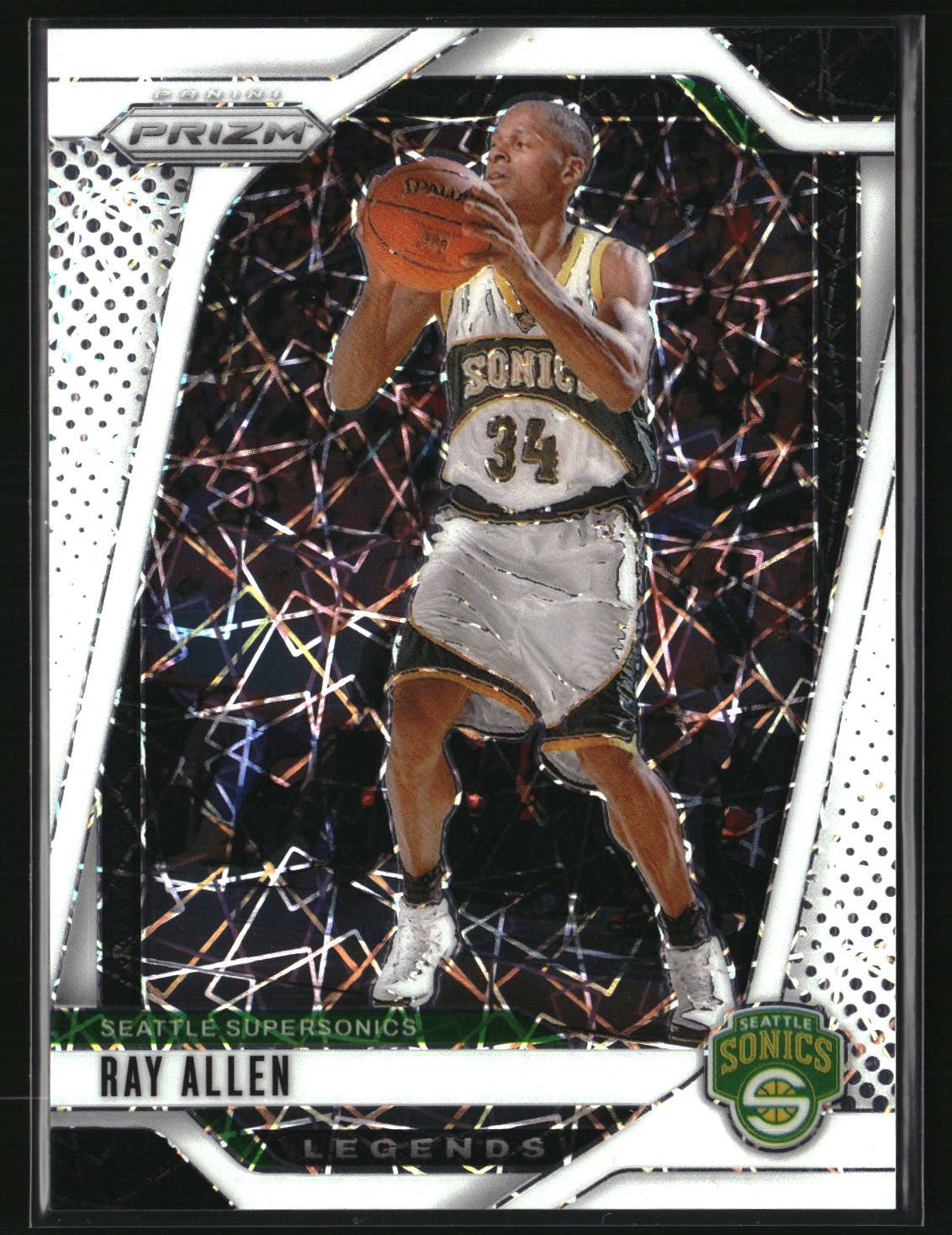 Ray Allen 2024-25 Panini Prizm Prizms White Lazer #300 #/275