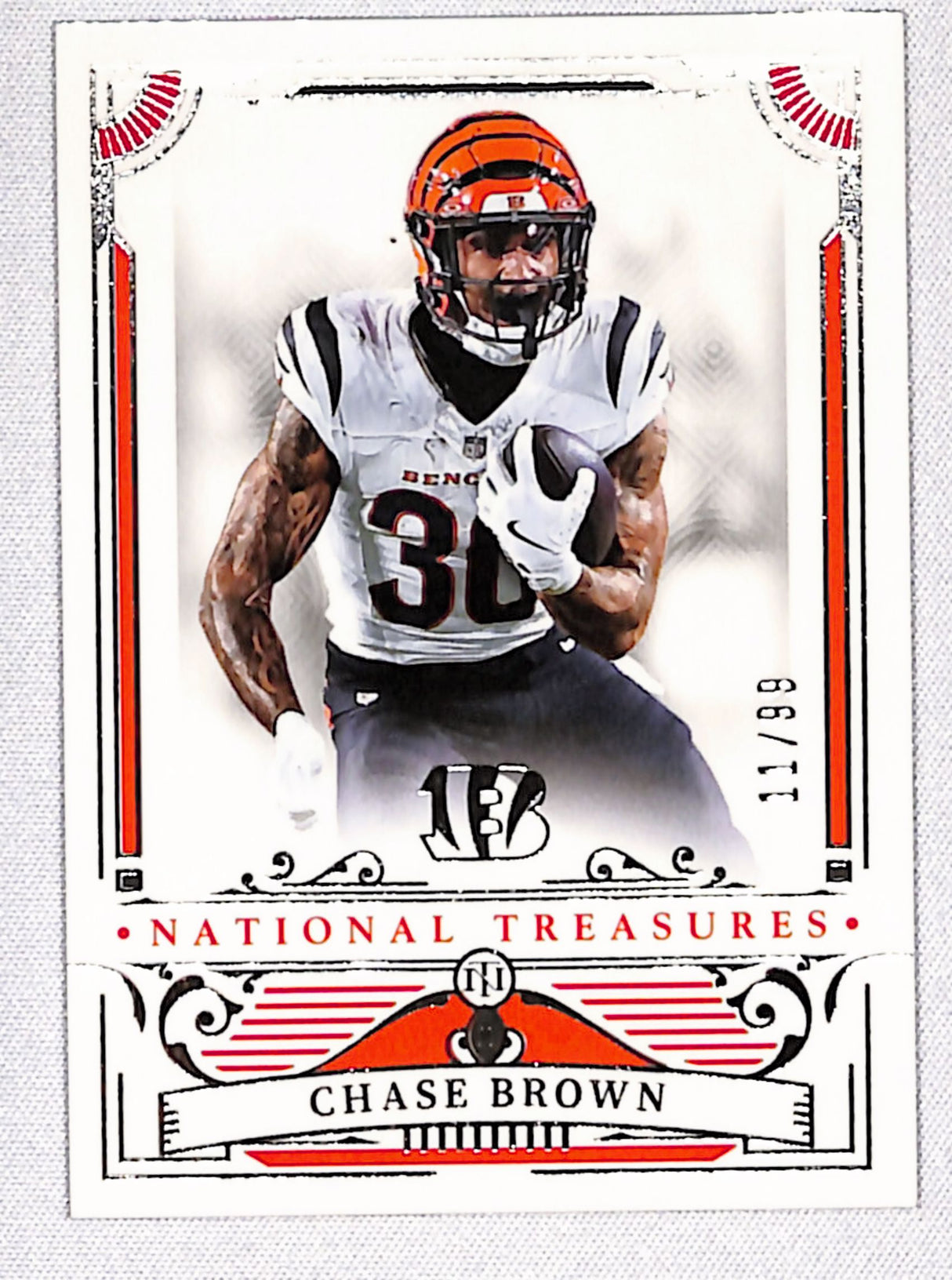 Chase Brown 2025 National Treasures /99 #20