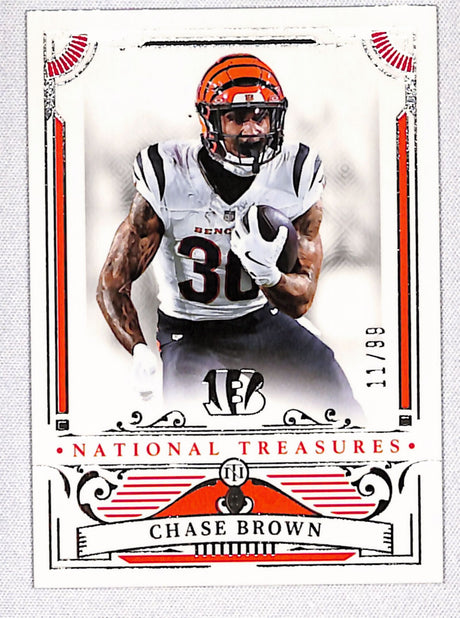 Chase Brown 2025 National Treasures /99 #20
