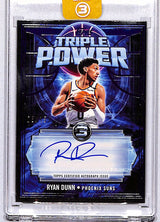 Ryan Dunn 2025-26 Topps 3 Triple Power Autos Blue #TP-RD #/15