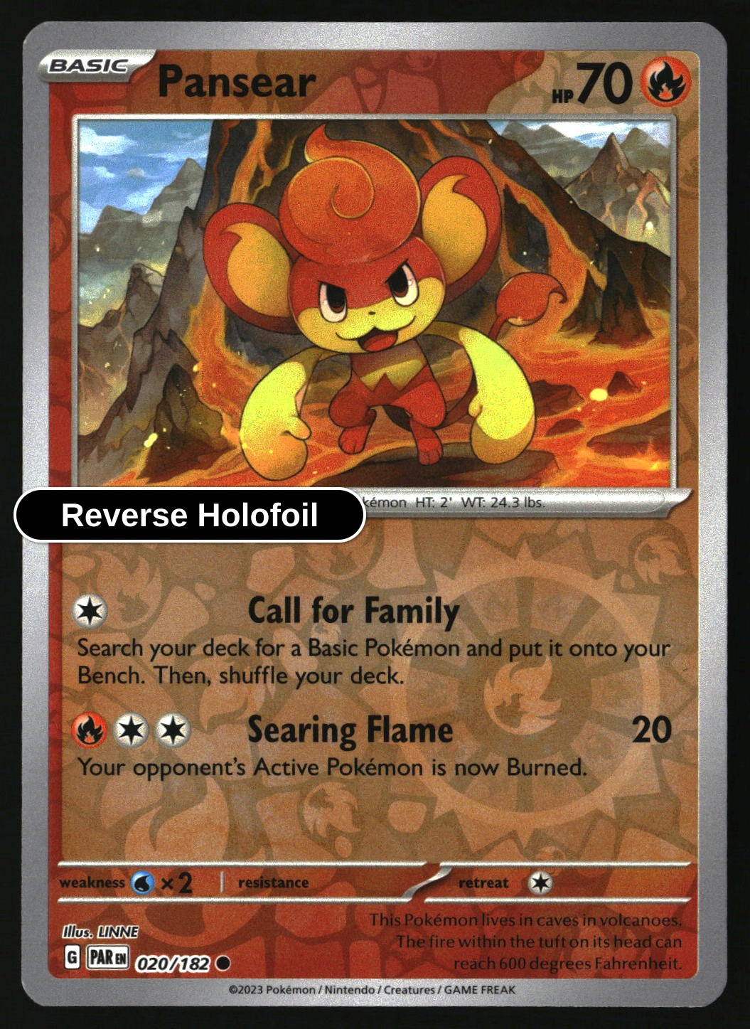 Pansear - 020/182 - [PAR - SV04: Paradox Rift] - Reverse Holofoil