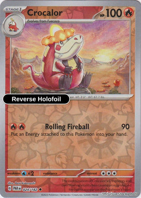 Crocalor - 024/182 - [PAR - SV04: Paradox Rift] - Reverse Holofoil