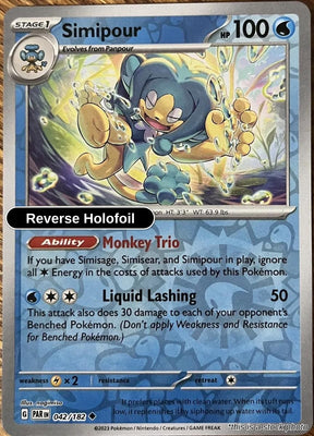 Simipour - 042/182 - [PAR - SV04: Paradox Rift] - Reverse Holofoil