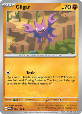 Gligar - 091/182 - [PAR - SV04: Paradox Rift]